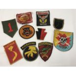 10 Vietnam war style cloth patches.