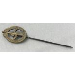 A German WWII style "With Hitler in Coburg" Rally stick pin.