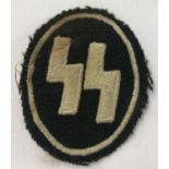 A German WWII style Waffen SS Women's uniform patch.