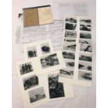WWI RFC/RAF interest copied Pilot's Logbook, copied photos and other copied paperwork.