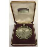 A boxed golfing medal awarded for "Searles Ryder Cup Winning Team 2003".
