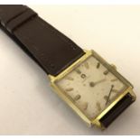 A men's vintage 620 movement Omega wristwatch with replacement strap.