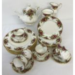 A collection of Royal Albert "Old Country Roses" tea and dinner ware.