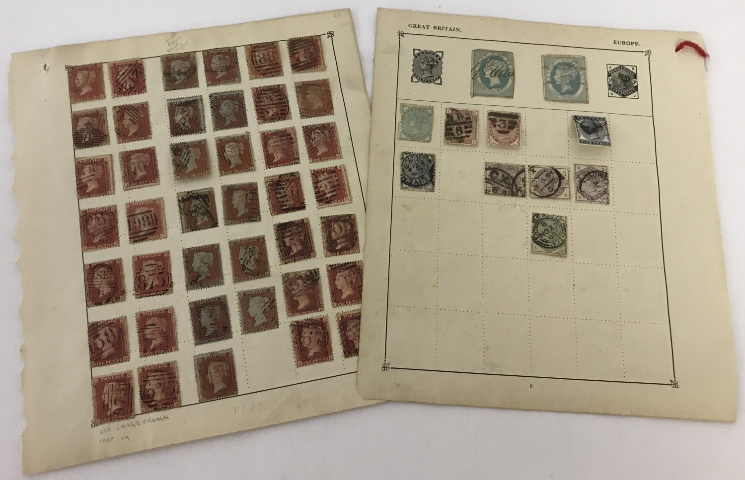 A collection of 100 Victorian stamps to include Penny Reds.