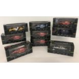 9 boxed Onyx F1 Collection model cars from 1990, 91 and 92 seasons.