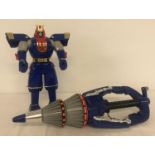 1995 Bandai Toys Mighty Morphin Power Rangers Blue Ninja Megazord.