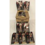 8 x 1999 Hasbro Toys, Star Wars Episode 1 action figures; sealed and in unopened blister packaging.