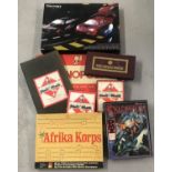 A quantity of assorted vintage board games to include Monopoly, The Viking Game and Afrika Corps.