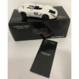 A boxed 1:18 scale, Steve McQueen Racing Porsche 908/02 Sebring 1970, by Autoart.