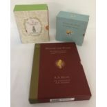 A collection of children's book sets; 2 x Winnie-the-Pooh and 1 Beatrix Potter.