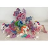 A quantity of early 2000's My Little Pony figures and accessories by Hasbro Toys.
