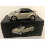 A boxed 1:18 scale, VW Beetle Cabriolet by Koyosho for Volkswagen.