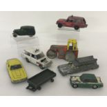 8 vintage Dinky Toys in play worn condition.