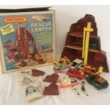 A vintage 1970's boxed Matchbox Mobile Action Command Rescue Center.