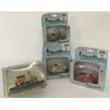 4 collectors diecast Vespa scooters in blister packs (some opened) by Maisto.