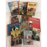 A collection of vintage boy's books.