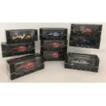 9 boxed Onyx F1 Collection model cars from 1990, 91 and 92 seasons.