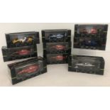 9 boxed Onyx F1 Collection model cars from 1990, 91 and 92 seasons.