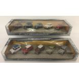 2 boxed sets of vintage Mini Cooper cars by Cararama. 1:43 scale.