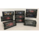 9 boxed Onyx F1 Collection model cars from 1990, 91 and 92 seasons.