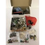 2 boxes of vintage and modern costume jewellery.
