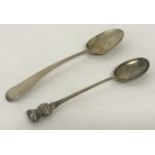 A Georgian silver teaspoon hallmarked Thomas Dicks, London 1815.
