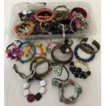 A collection of necklaces, bracelets and earrings.
