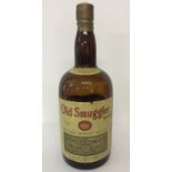 A large vintage display one gallon whisky bottle for Old Smuggler Gaelic Whisky.