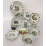 A collection of children's and christening ceramics by Wedgwood, Elizabethan and Fenton.