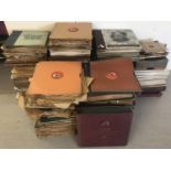 A large quantity of vintage operatic, classical, musical and easy listening 78 records.