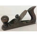 A vintage No 2 smoothing plane stamped Made In England.