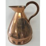 A large Antique copper 4 gallon haystack jug.