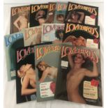 12 vintage copies of "Lovebirds", adult erotic magazine, circa 1970's.
