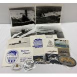 A collection of assorted submarine ephemera and memorabilia.