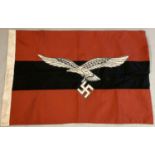 A German WWII style Luftwaffe flag, marked Berlin 1940.