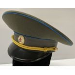 A Cold War style Soviet peaked cap.