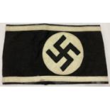 A German WWII style Waffen SS mourners armband.