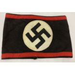 German WWII style Waffen SS pall bearers arm band.