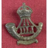 A WWI style 5th/7th/8th/9th TA battalion officer cap badge.