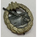 A German WWII style Kriegsmarine coastal artillery ersatz badge.