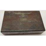 A WWII style German ditty box with Kriegsmarine cap eagle mounted to the lid.