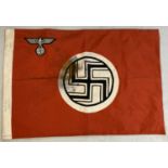 WWII style German flag. Stamped Berlin with date mark.