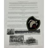 A WWII style US 23rd HQ Special Troops "Ghost Army" embroidered patch badge.