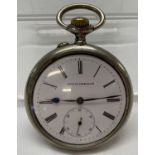 Early 20th Century Earnest Francillon pocket watch. In working order, with blue steel hands.