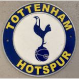 A painted cast iron "Tottenham Hotspur" wall plaque.