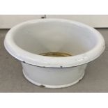 A vintage oval shaped "STE Austria" enamel footbath.