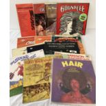 14 Broadway and musical show LP records.