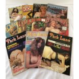12 assorted vintage adult erotic magazine publications, dating from the 1970's.