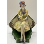 Kevin Francis Ltd Edition ceramic figurine of Charlotte Rhead, produced by Peggy Davis Ceramics.