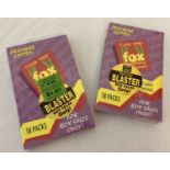 2 sealed and unopened boxes of Fleer 1995 Fox Kids Network Trading cards, Premiere Edition.